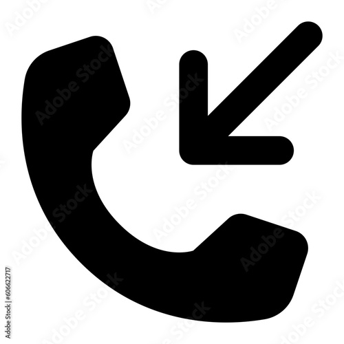 Phone Arrow Incoming Icon