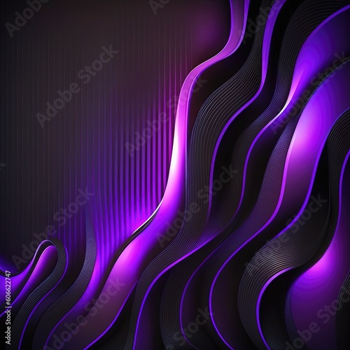 abstract background with lines purble and black, ia generativa photo