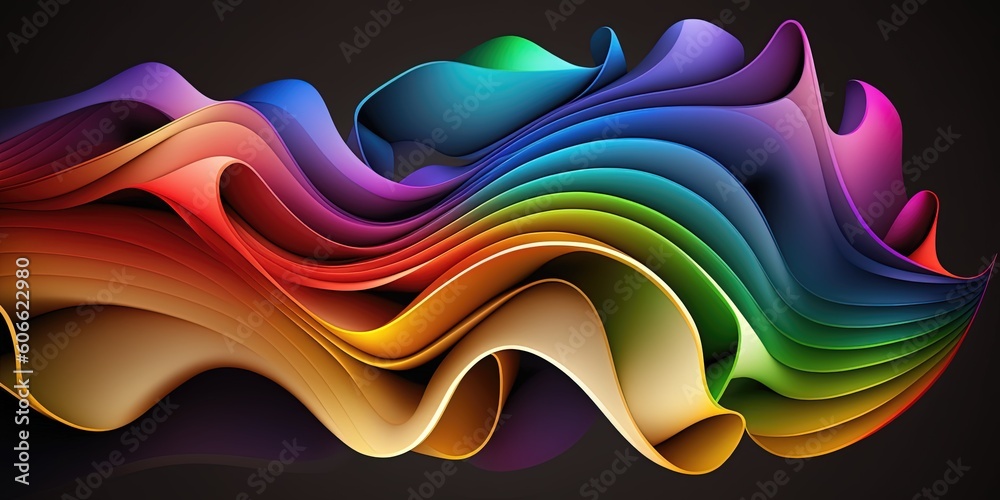 Obraz na plátně abstract 4k colorful background, generative ai