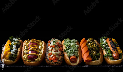 A vegetable sausage in a bun should taste like veggies. Visible chunks of kale, lentils, quinoa, onion and carrot. ai,