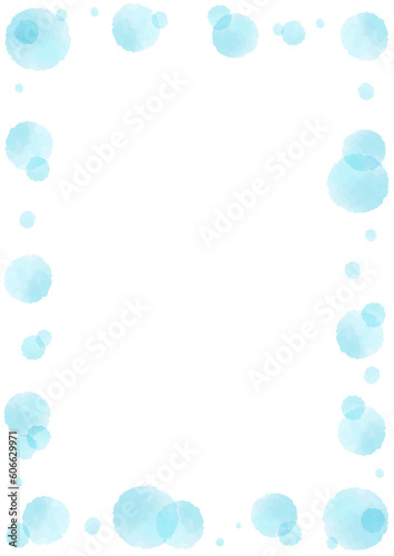 淡く綺麗な水玉模様のフレーム © mitarasi