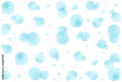 ふんわり優しい水玉模様の背景イラスト