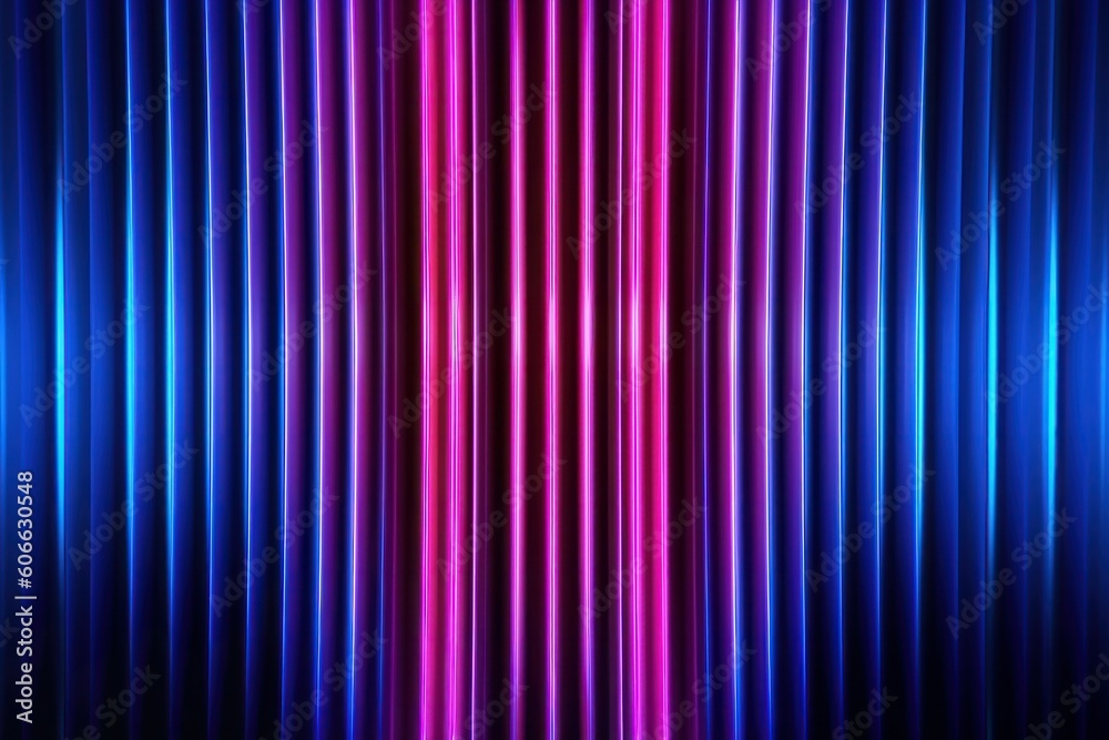 Bright blue and pink curtain background. Digital illustration for your design, generative Ai Bright blue and pink curtain background. Digital illustration for your design, generative Ai