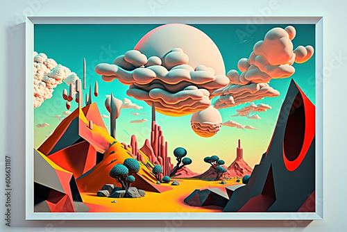 Colorful futuristic background in high resolution
