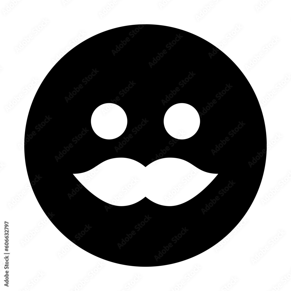 Emoji Mustache Icon Emoji Mustache Icon