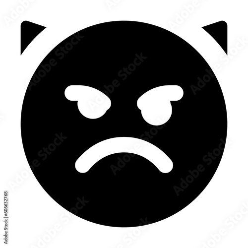 Emoji Angry Horns Icon