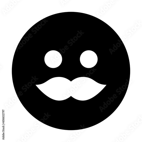 Emoji Mustache Icon
