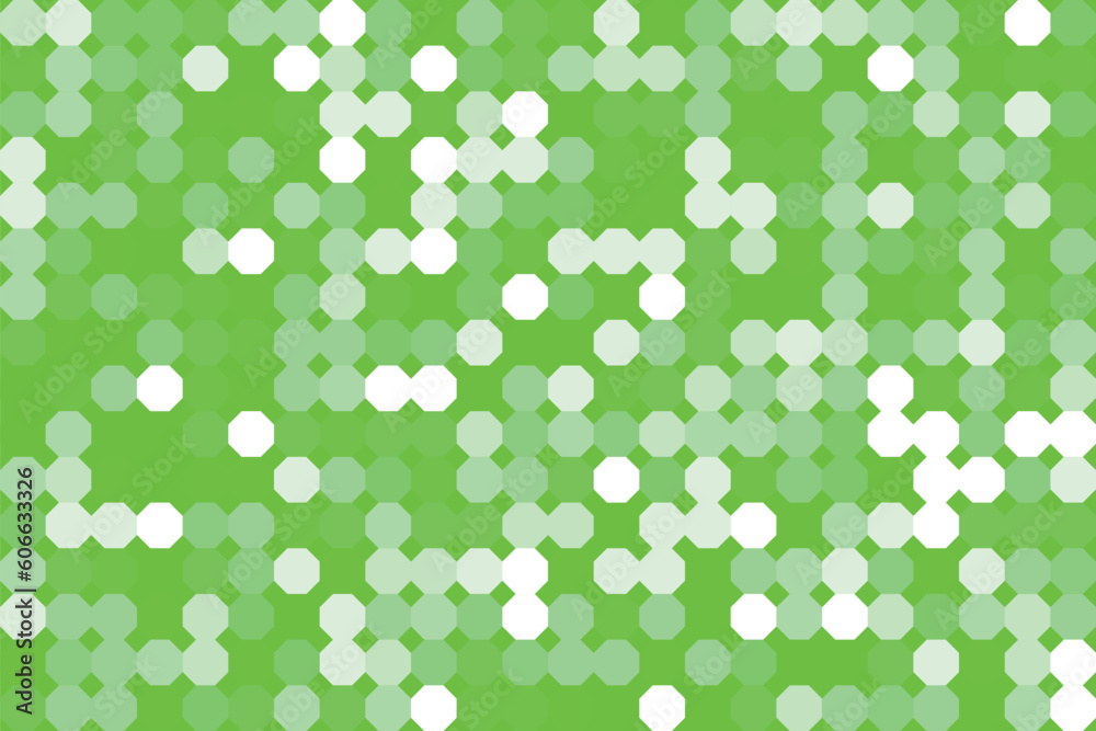 八角形のランダムパターン　アブストラクト背景イラスト