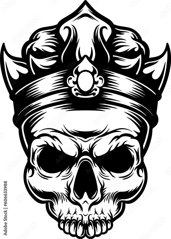 skull with crown logo skull with crown logo