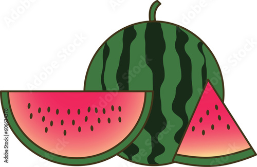 すいかのイラスト