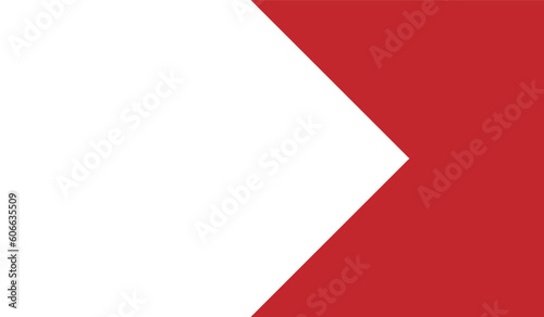abstract red background with geometric shape and white space in center