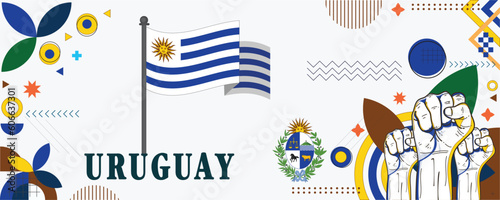 Uruguay national day banner design vector eps