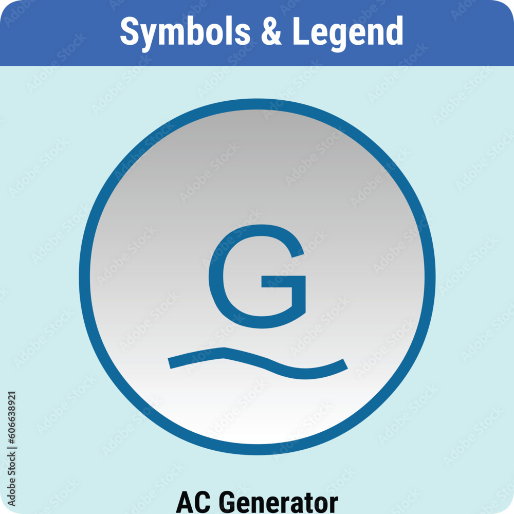 Fotografie Vector Illustration for PID Symbols Legends
