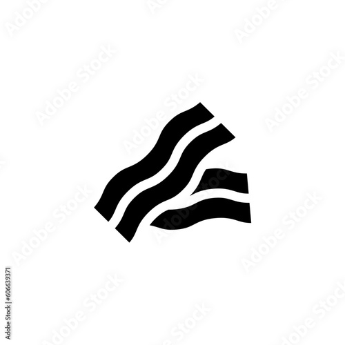 bacon icon vector graphic with colors