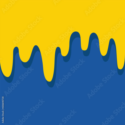 Vector background with yellow paint dripping