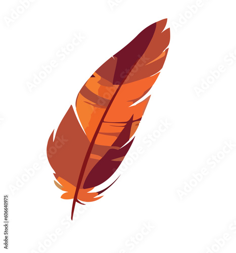 Feather symbolizes fragility and beauty in nature
