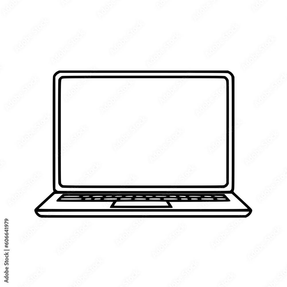 Laptop vector illustration isolated on transparent background Laptop vector illustration isolated on transparent background