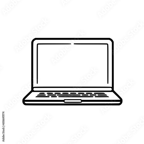 Laptop vector illustration isolated on transparent background