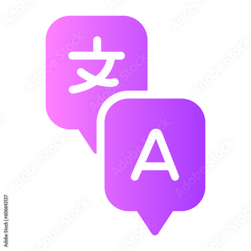 languages Gradient icon