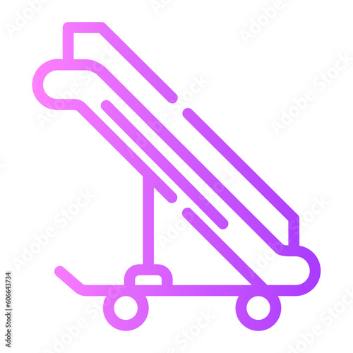 gangway Line Gradient Icon
