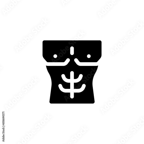 six pack icon vector graphic with colors