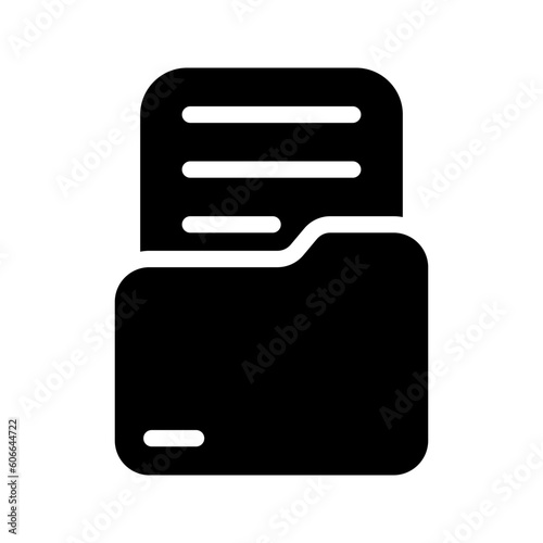 Folder icon. sign for mobile concept and web design. vector illustration