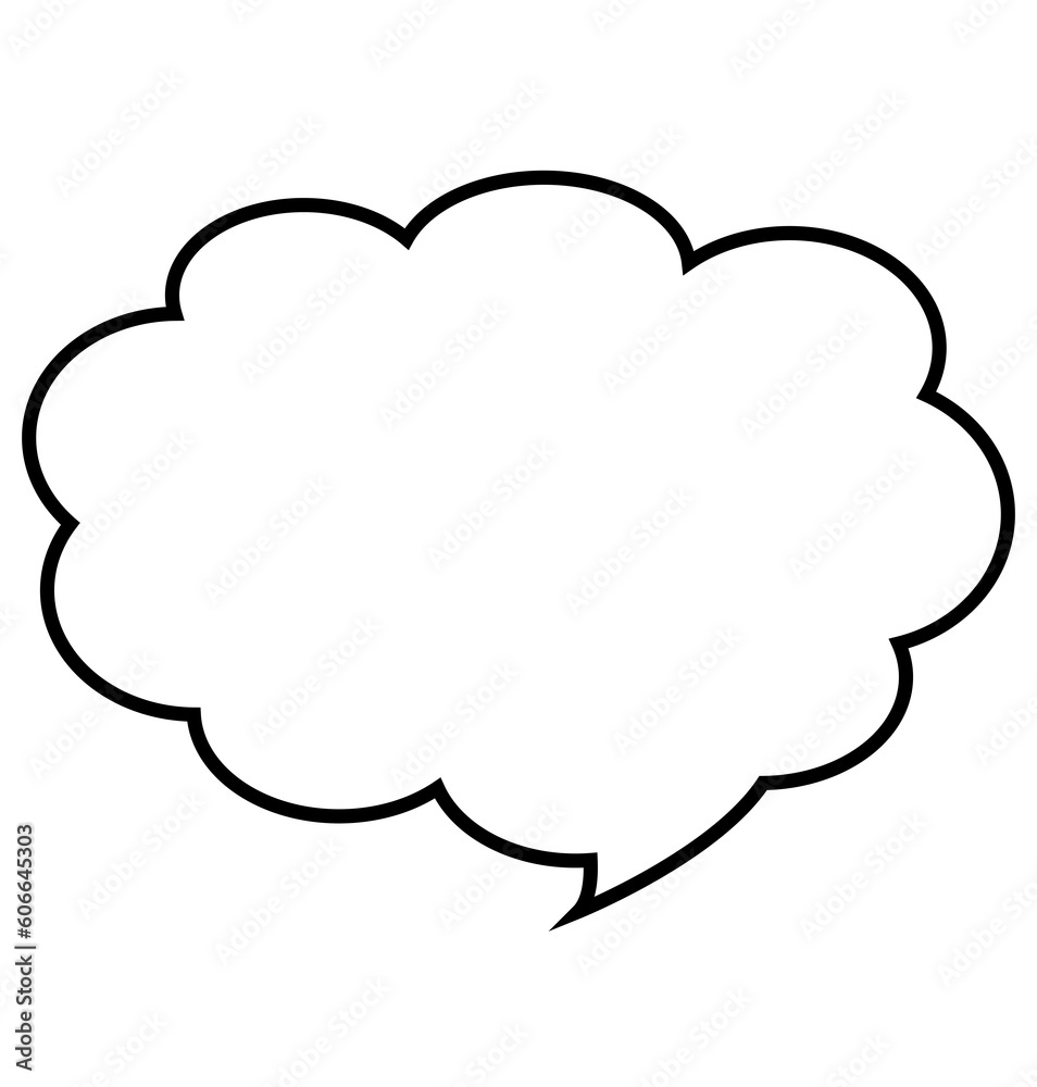 Digital png illustration of white speech bubble with copy space on transparent background Digital png illustration of white speech bubble with copy space on transparent background