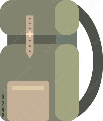 backpack baggage trip Camping travel illustration icon