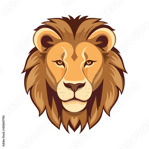 Roaring lion, symbol of strength and aggression