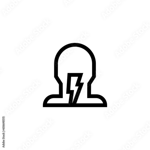 throat icon vector graphic with colors