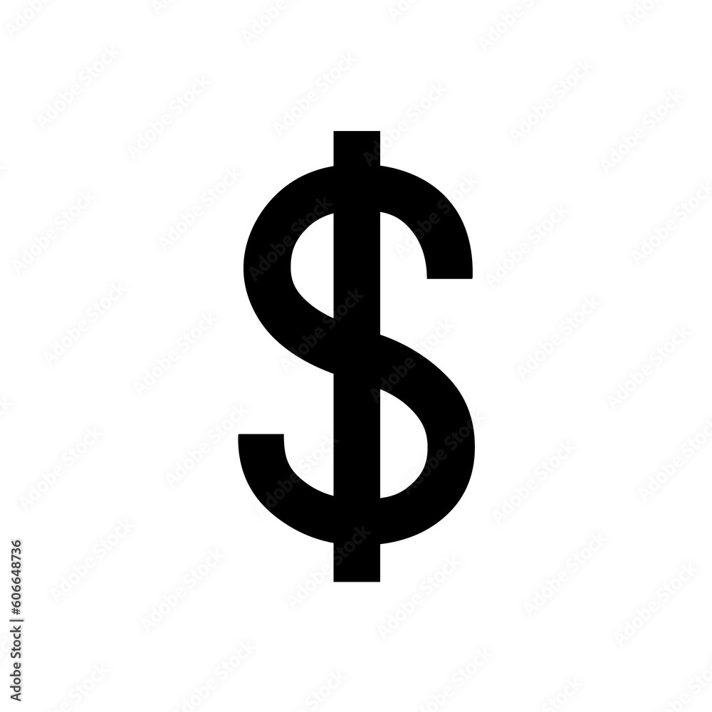 black dollar icon on transpaent background file format png black dollar icon on transpaent background file format png
