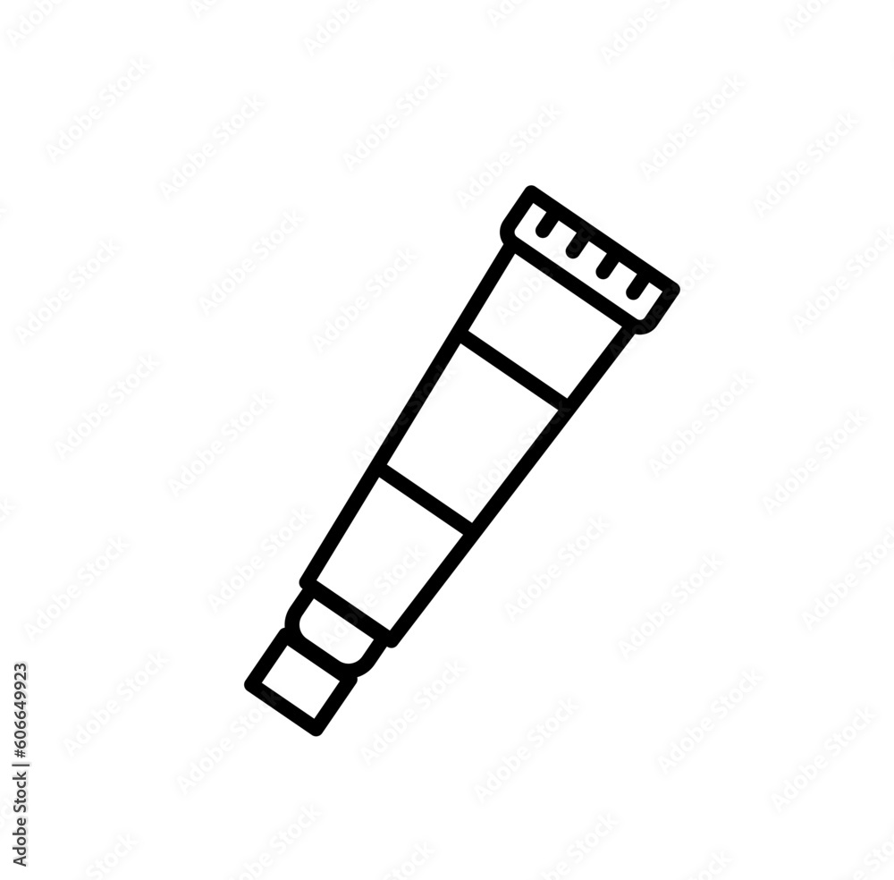 Cute color tube back to school cartoon outline icon Cute color tube back to school cartoon outline icon