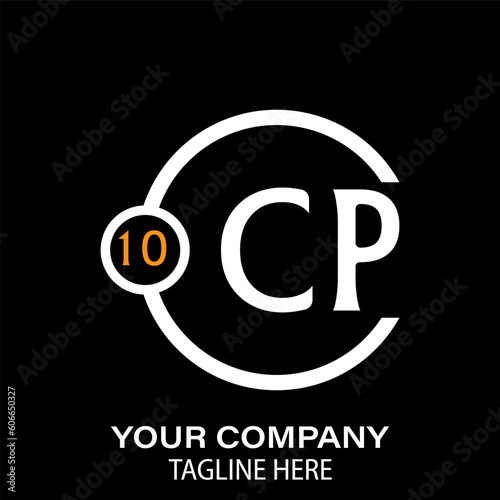 Ca Letter Logo design. black background. Ca Letter Logo Circular Concept. Logo circle modern abstract.