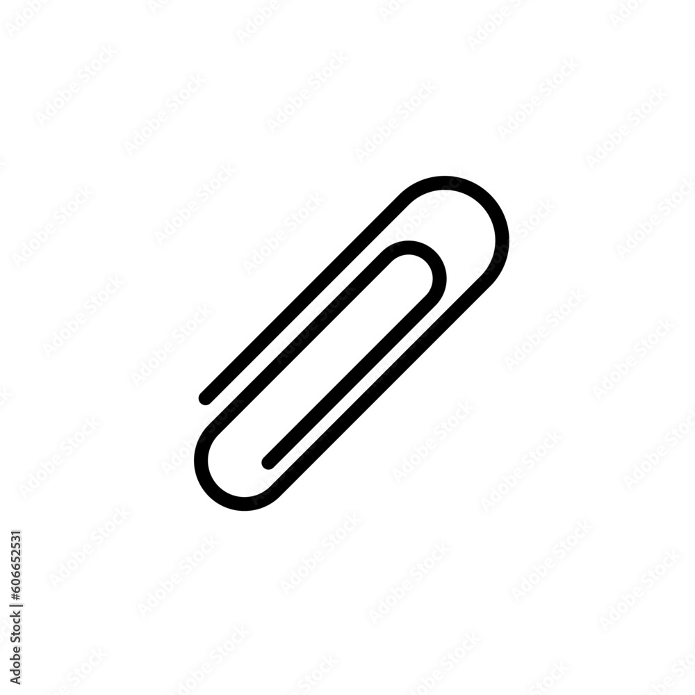 paper clip sign symbol vector
