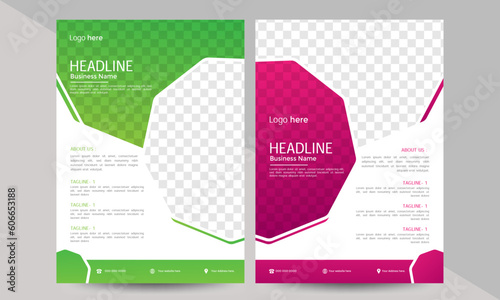 Professional & Modern Flyer Cover Design template for Development your business and target consumer 