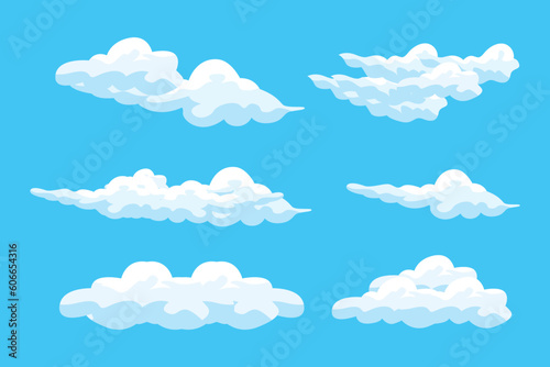 Cloud Background Design, Sky Landscape Illustration, Decoration Vector, Banners And Posters