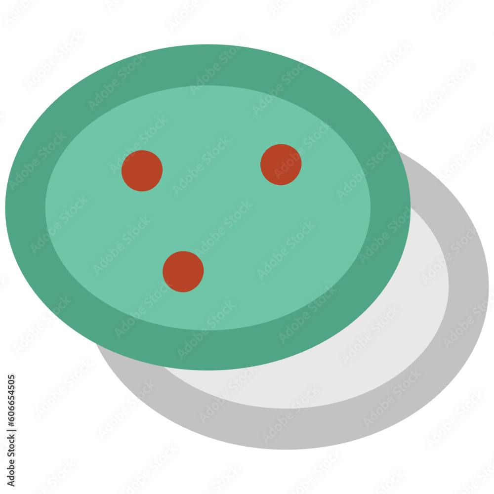 Obraz premium Food serving platter, editable icon design 