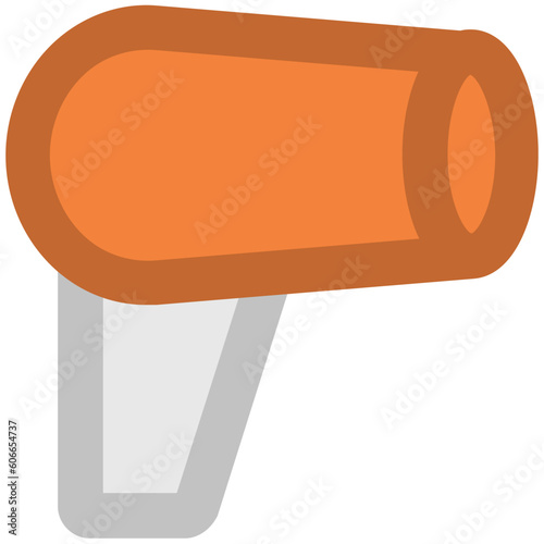 Hair accessory, icon of blowdryer 