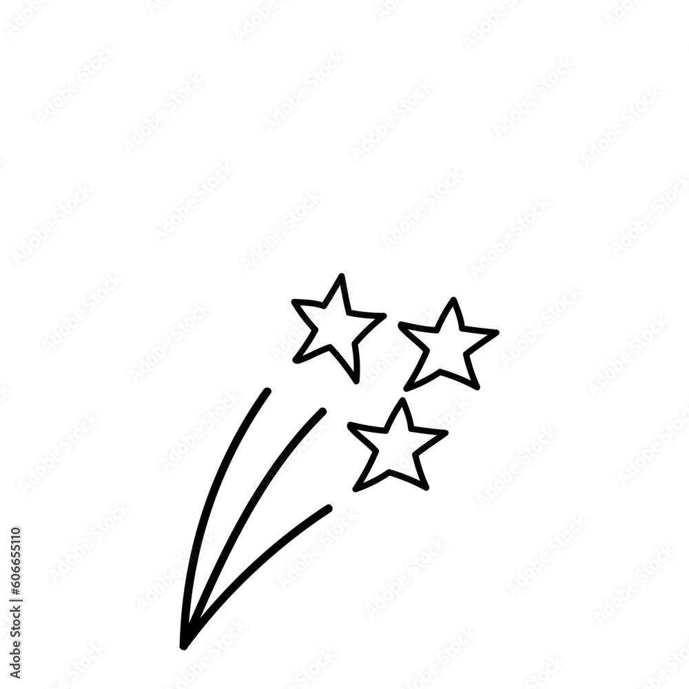 Obraz premium star doodle element