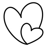 heart doodle element