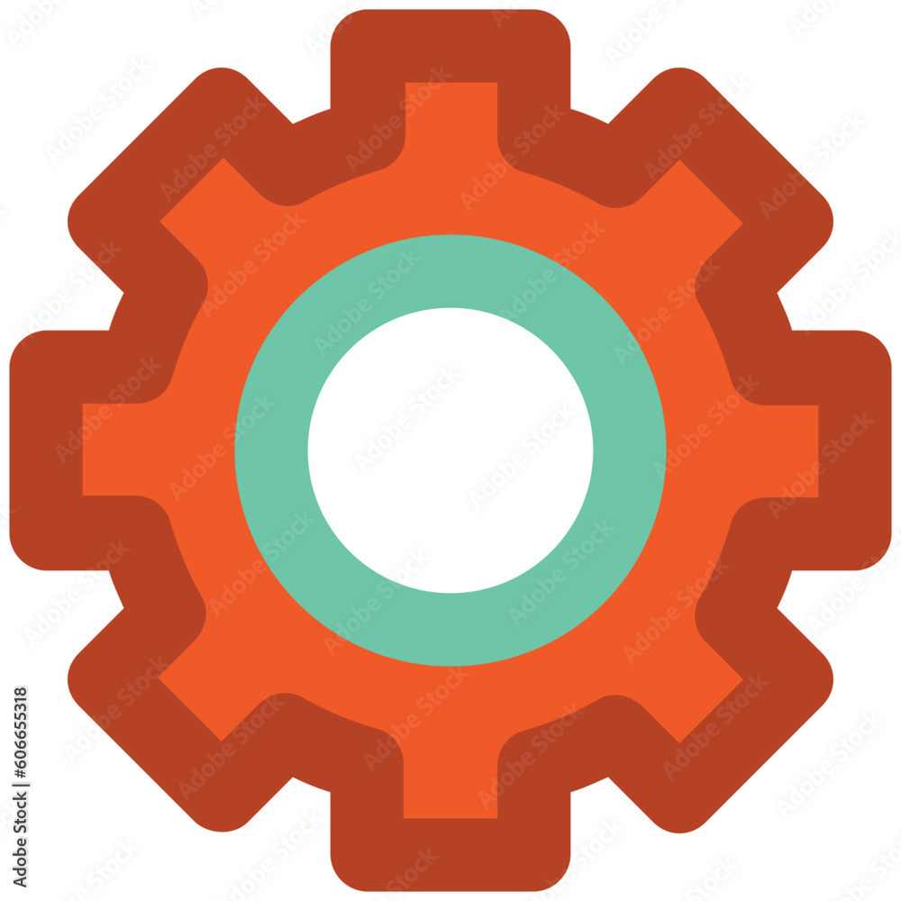 An icon of cog is denoting the concept of management An icon of cog is denoting the concept of management
