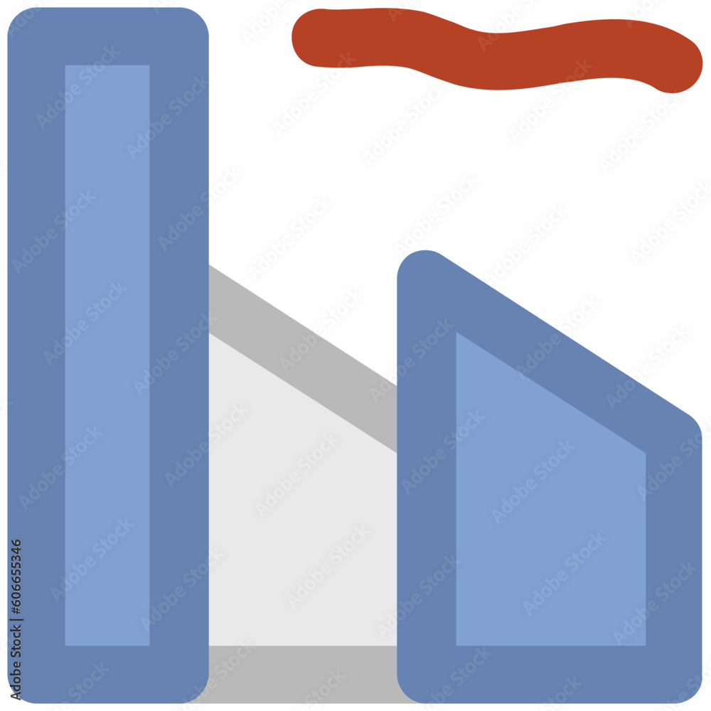 Check out icon vector of industry, manufacturing plant Check out icon vector of industry, manufacturing plant