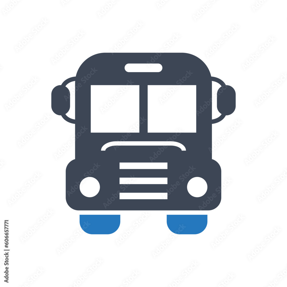 School bus vector icon