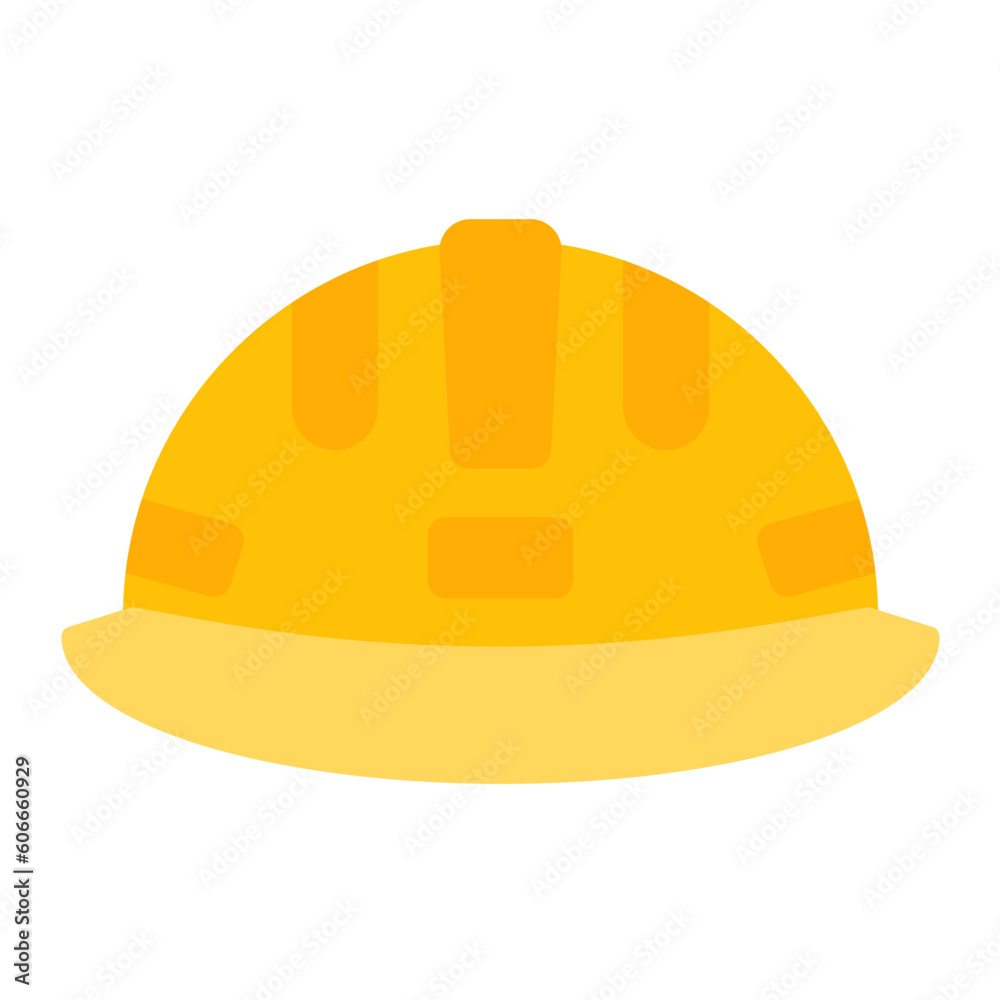 Safety Helmet Flat Icon Safety Helmet Flat Icon