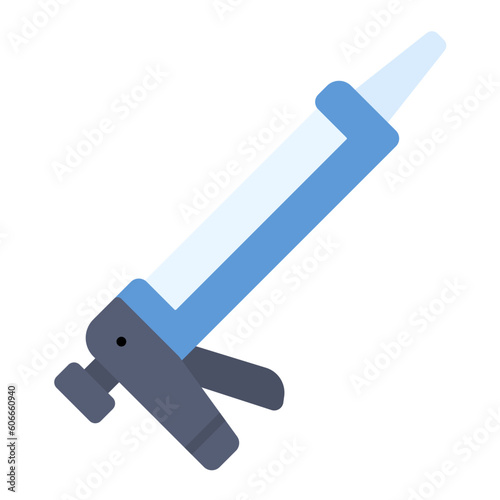 Caulking Gun Flat Icon