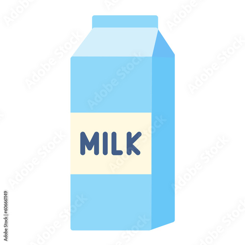 Milk Carton Flat Icon