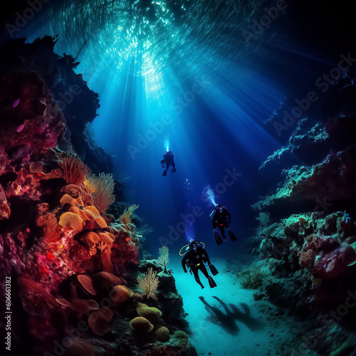 underwater scene with reef © AL FAHMI