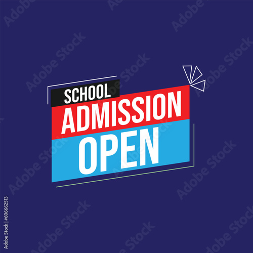 Admission Open text box for social media banner design