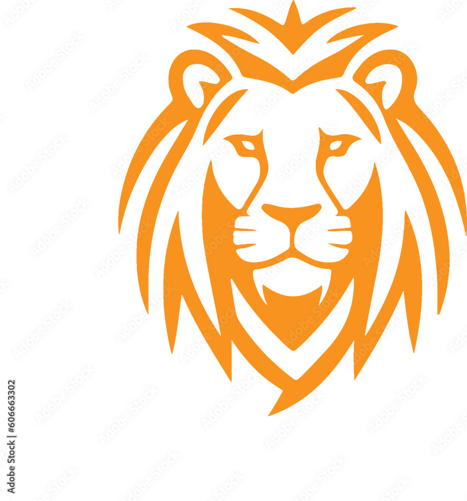 Obraz premium lion logo design with vector