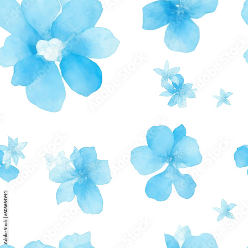 blue flowers pattern infinity
